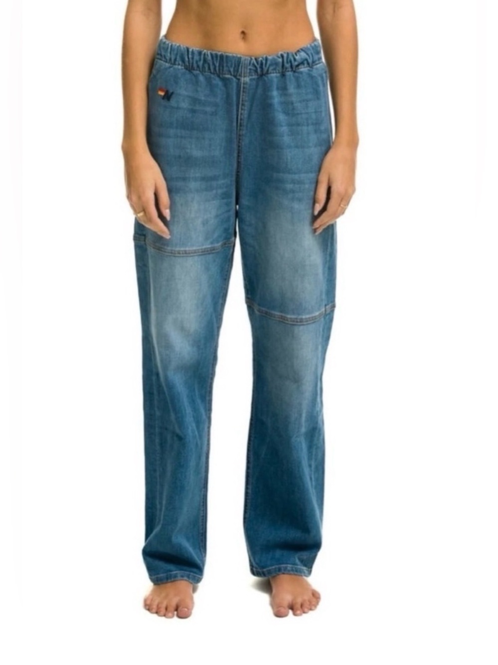 Aviator Nation Mid-Rise Rancher Jeans ⚡️Tailored Rope Belt Waist⚡️ Medium - Picture 3 of 8